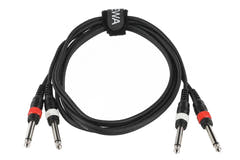 GEWA Basic Line câble double 1,5 m, 2 x jack mono