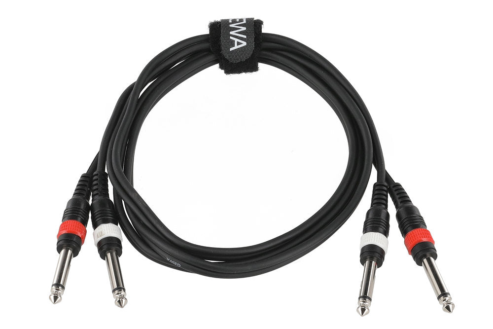 GEWA Basic Line câble double 1,5 m, 2 x jack mono
