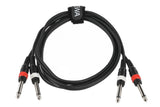 GEWA Basic Line câble double 1,5 m, 2 x jack mono