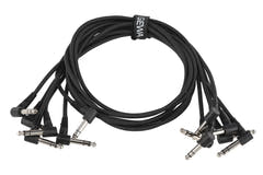 GEWA Basic Line câble patch 0,9 m, jack stéréo coudé, 6 pièces