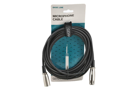 Câble de microphone GEWA Basic Line 6 m, XLR femelle vers XLR mâle
