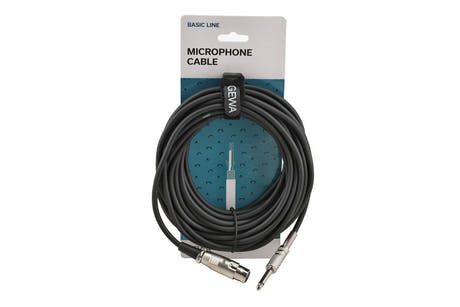 GEWA Basic Line câble de microphone 9 m, XLR femelle vers jack mono