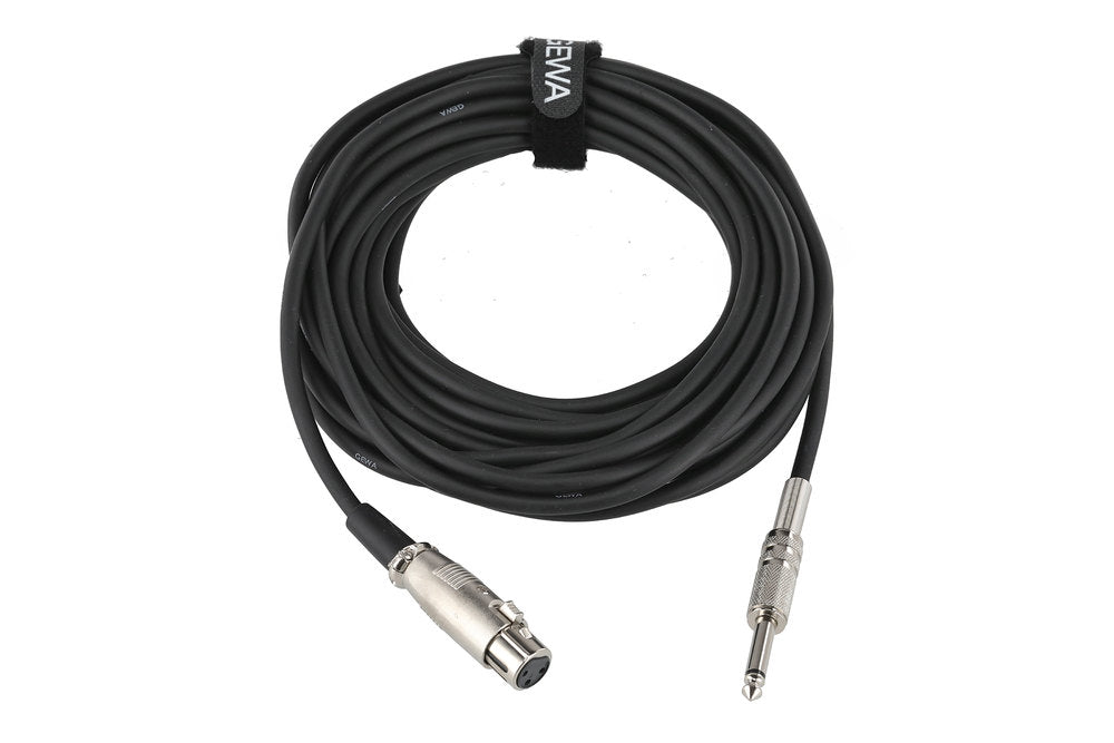 GEWA Basic Line câble de microphone 9 m, XLR femelle vers jack mono