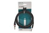Câble en Y GEWA Basic Line 3 m, jack stéréo vers 2 jacks mono