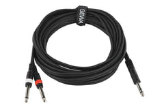 Câble en Y GEWA Basic Line 6 m, jack stéréo vers 2 x jack mono