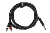 GEWA Basic Line câble en Y de 3 m, mono-jack vers 2 x cinch