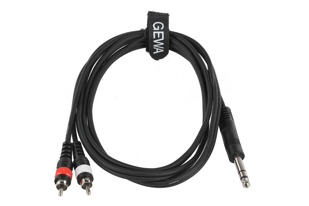 GEWA Basic Line câble en Y 1,5 m, jack stéréo vers 2 x cinch