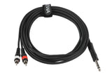 Câble en Y GEWA Basic Line 3 m, jack stéréo vers 2 x cinch