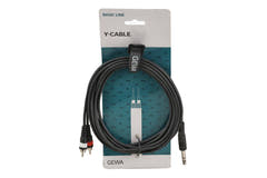 Câble en Y GEWA Basic Line 3 m, jack stéréo vers 2 x cinch
