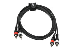 GEWA Basic Line câble double 1,5 m, 2 x cinch à chaque extrémité
