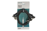 GEWA Basic Line câble patch 0,6 m, jack stéréo coudé, 6 pièces