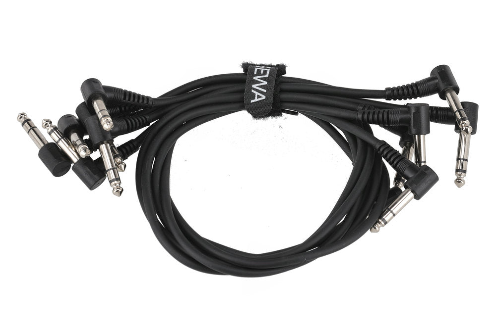 GEWA Basic Line câble patch 0,6 m, jack stéréo coudé, 6 pièces
