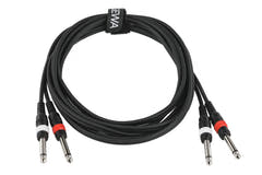 GEWA Basic Line câble double 3 m, 2 x jack mono