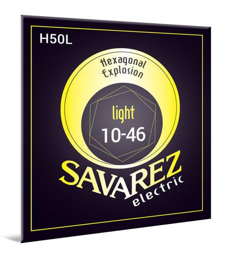 Savarez H50L Hexagonal Explosion cordes de guitare électrique, light .010 à .046
