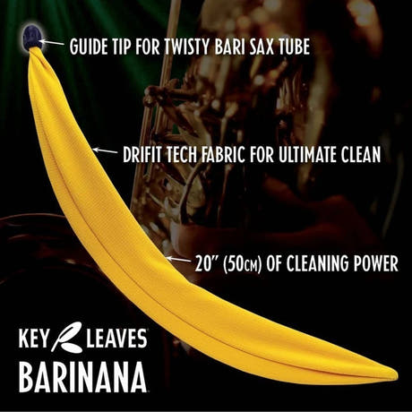 Écouvillon Key Leaves Barinana pour saxophone baryton, 50 cm