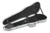 GEWA étui moulé en polycarbonate pour violons 1/2-4/4, argent