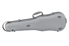 GEWA étui moulé en polycarbonate pour violons 1/2-4/4, argent