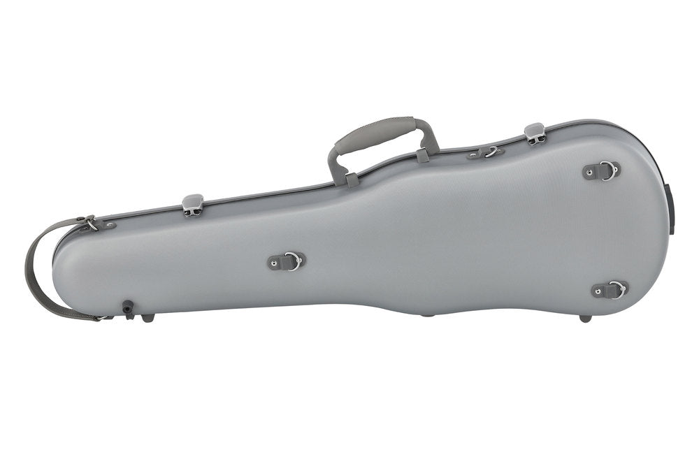 GEWA étui moulé en polycarbonate pour violons 1/2-4/4, argent
