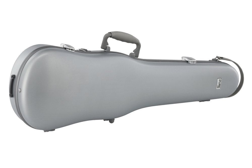 GEWA étui moulé en polycarbonate pour violons 1/2-4/4, argent