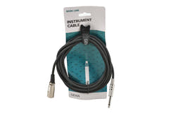 GEWA Basic Line câble d’instrument 3 m, jack mono vers XLR mâle