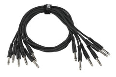 GEWA Basic Line câble patch 0,9 m, jack mono droit, 6 pièces