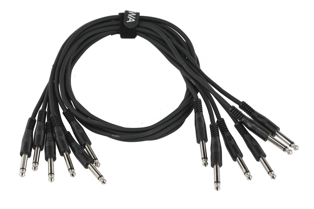 GEWA Basic Line câble patch 0,9 m, jack mono droit, 6 pièces
