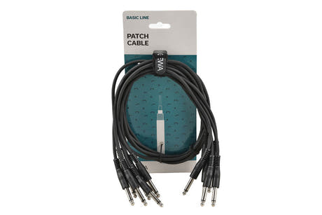 GEWA Basic Line câble patch 0,9 m, jack mono droit, 6 pièces