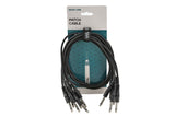 GEWA Basic Line câble patch 0,9 m, jack mono droit, 6 pièces