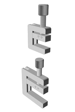 Pince d’angle GEWA en acier avec vis pour violoncelle