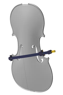 GEWA pince à fendre en aluminium pour violons et alto, de 180 à 220 mm