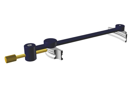 GEWA pince à fissures en aluminium pour violoncelle, 370 à 430 mm