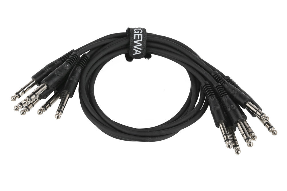 Câble patch GEWA Basic Line 0,6 m, jack stéréo droit, 6 pièces