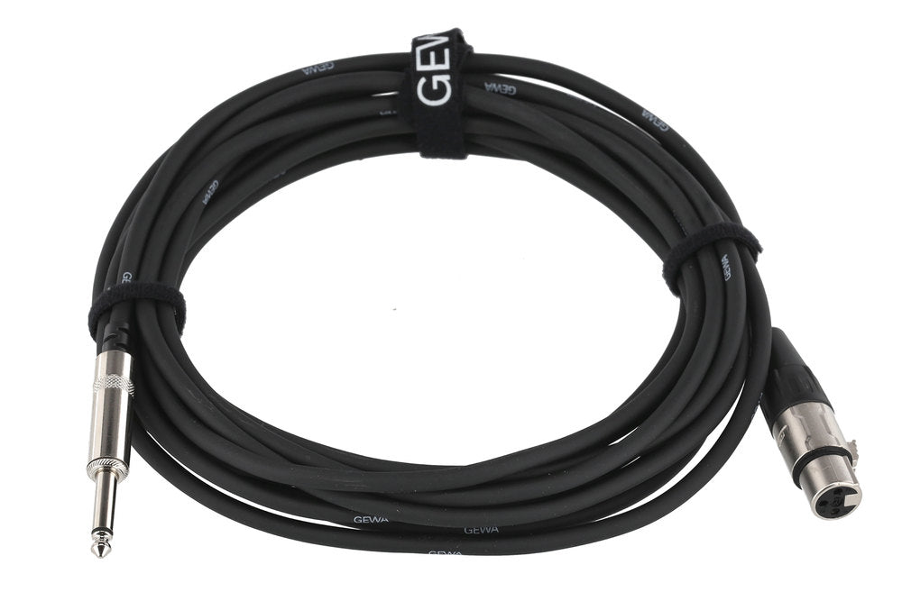 Câble de microphone GEWA Pro Line 6 m, XLR femelle vers mini-jack mono
