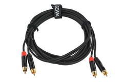 GEWA Pro Line câble double 3 m, 2 x cinch aux deux extrémités