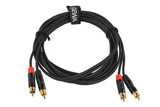 GEWA Pro Line câble double 3 m, 2 x cinch aux deux extrémités