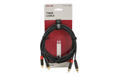 GEWA Pro Line câble double 3 m, 2 x cinch aux deux extrémités