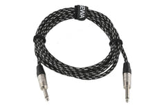 GEWA Pro Line câble instrument 3 m, tweed noir et blanc, jack droit