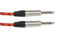 Câble d’instrument GEWA Pro Line 6 m, tweed noir-rouge, jack droit