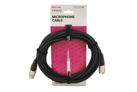 GEWA Pro Line câble microphone 9 m, XLR femelle vers XLR mâle