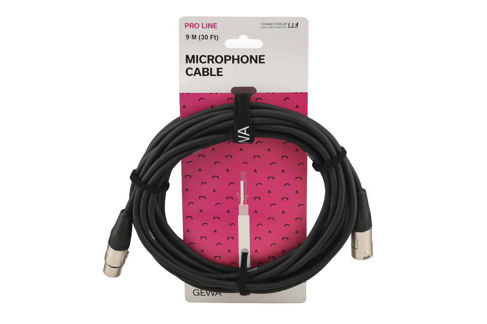 GEWA Pro Line câble microphone 9 m, XLR femelle vers XLR mâle
