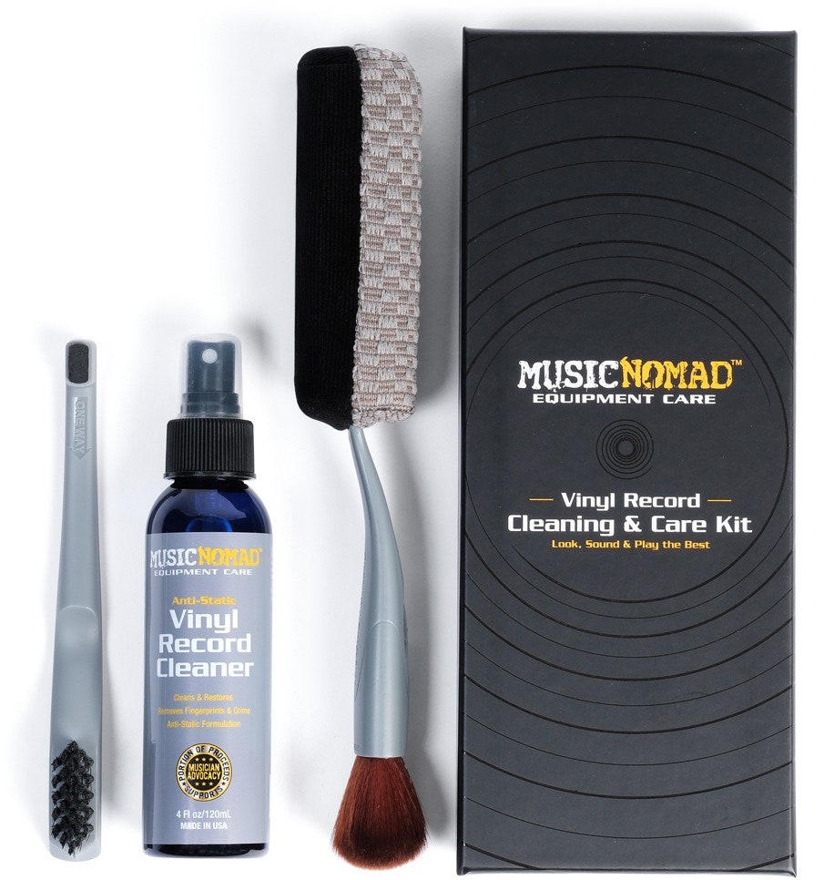 MusicNomad MN890 Kit de nettoyage 6-en-1 pour disques vinyles