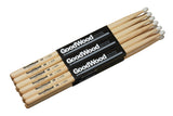 Vater Goodwood 2B baguettes de baterie, hickory 2e choix, embout en nylon