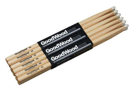 Vater Goodwood 5B baguettes de baterie, hickory, 2e choix, embout en nylon