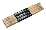 Baguettes de baterie Vater Goodwood Rock, hickory 2e choix, olive en bois