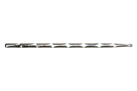 Vater Color Wrap 5A Silver Optic baguettes de baterie, hickory, embout en nylon