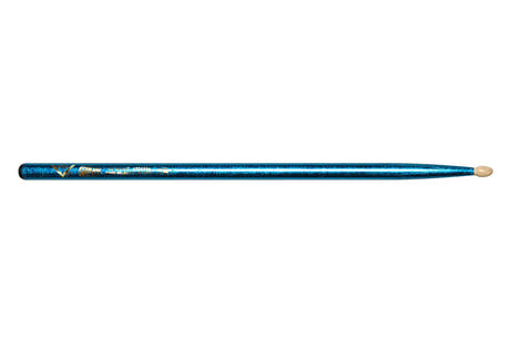 Baguettes de baterie Vater Color Wrap 5A Blue Sparkle, hickory, olive en bois