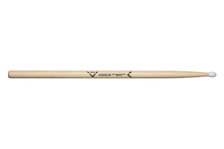 Vater Classics 5B baguettes de baterie, hickory, embout en nylon