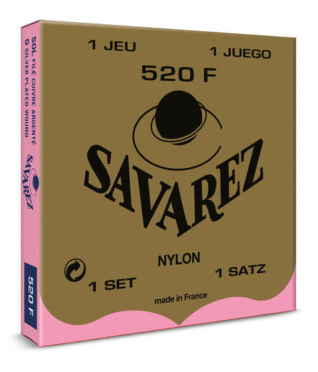 Savarez 529R corde G3 filée pour guitares classiques, 520F