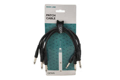 GEWA Basic Line câble patch 0,3 m, jack mono droit, 6 pièces