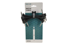 GEWA Basic Line câble patch 0,1 m, jack mono coudé, 6 pièces